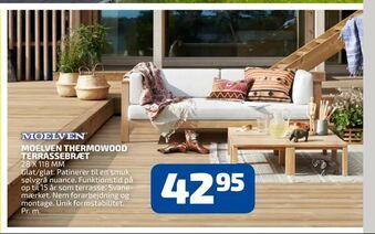 Davidsen Moelven thermowood terrassebræt tilbud
