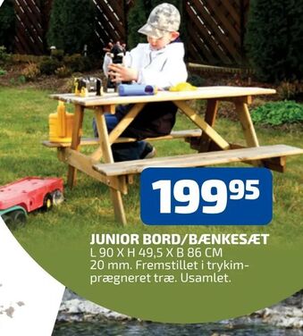 Davidsen Junior bord/bænkesæt tilbud