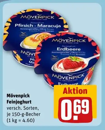 REWE DE Mövenpick Feinjoghurt tilbud