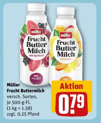 REWE DE Müller Frucht Buttermilch tilbud
