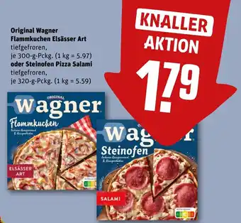 REWE DE Original Wagner Flammkuchen Elsässer Art tilbud