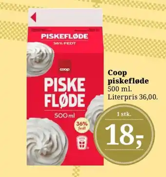 Dagli'Brugsen Coop piskefløde tilbud