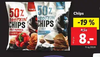 Lidl Protein Chips Sweet paprika tilbud