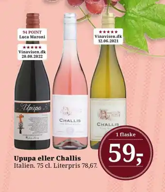 Dagli'Brugsen Upupa eller Challis tilbud