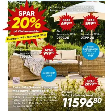 Bilka Loungesæt tilbud
