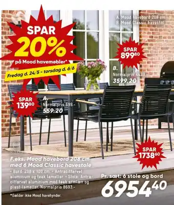 Bilka Havemøbelsæt tilbud