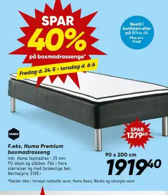 Bilka Boxmadras tilbud