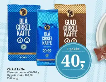 Dagli'Brugsen Cirkel kaffe tilbud
