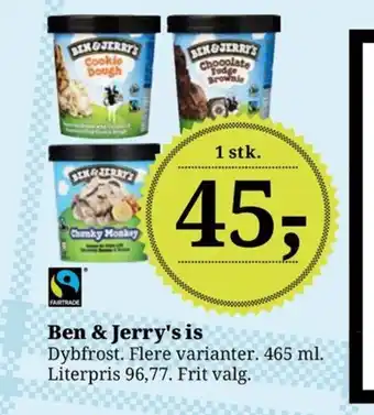 Dagli'Brugsen Ben & Jerry's is tilbud