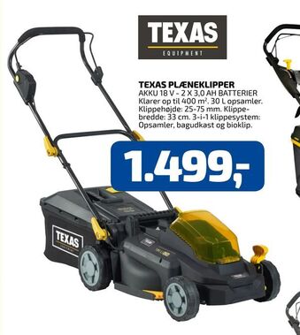 Davidsen Texas plæneklipper tilbud