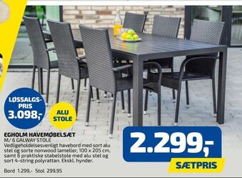 Davidsen Egholm havemøbelsæt tilbud