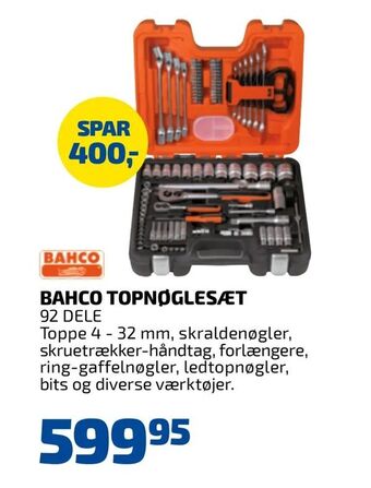 Davidsen Bahco topnøglesæt tilbud