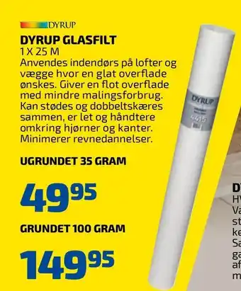Davidsen Dyrup glasfilt tilbud