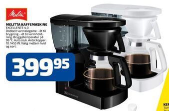 Davidsen Melitta kaffemaskine tilbud