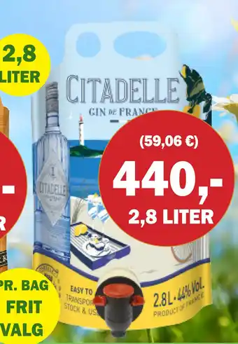 Købmandsgården Citadelle Gin tilbud