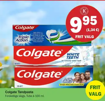 Købmandsgården Colgate Tandpasta tilbud