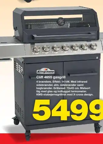 Bauhaus Cliff 4655 gasgrill tilbud