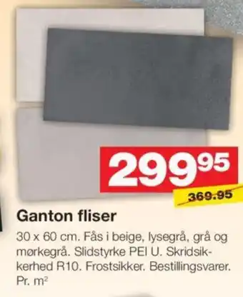 Bauhaus Ganton fliser tilbud