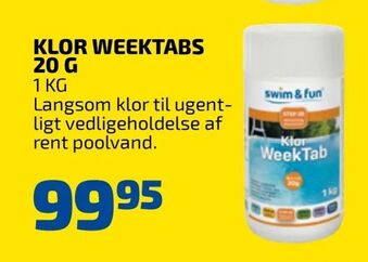 Klor weektabs 20 G