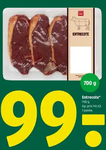 Coop 365 Entrecote tilbud