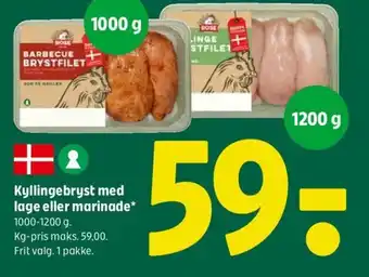 Coop 365 Kyllingebryst med lage eller marinade tilbud