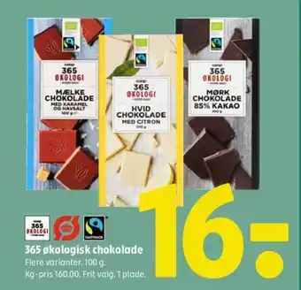 Coop 365 365 økologisk chokolade tilbud
