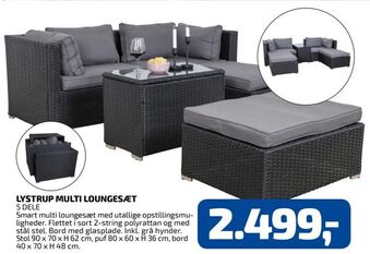 Davidsen Lystrup multi loungesæt tilbud