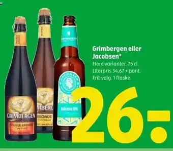 Coop 365 Grimbergen eller Jacobsen tilbud