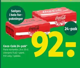 Coop 365 Coca-Cola 24-pak tilbud