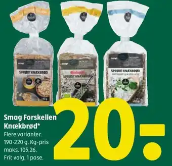 Coop 365 Smag Forskellen Knækbrød tilbud