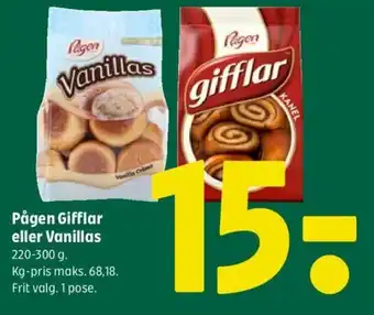 Coop 365 Pågen Gifflar eller Vanillas tilbud