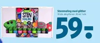 Coop 365 Stenmaling med glitter tilbud