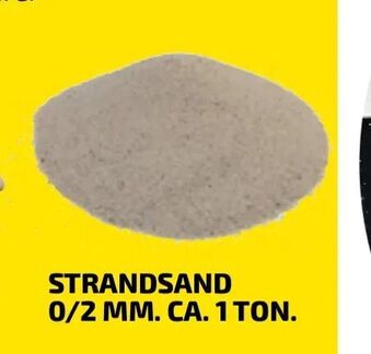 Davidsen Strandsand 0/2 mm. ca. 1 ton tilbud