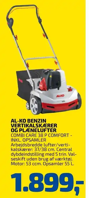 Al-ko benzin vertikalskærer og plænelufter