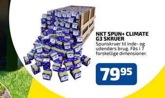 Davidsen Nkt spun+ climate g3 skruer tilbud