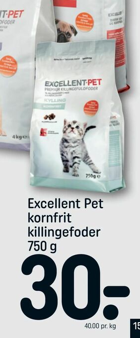 REMA 1000 Excellent Pet kornfrit killingefoder tilbud