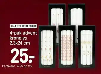 4-pak advent kronelys