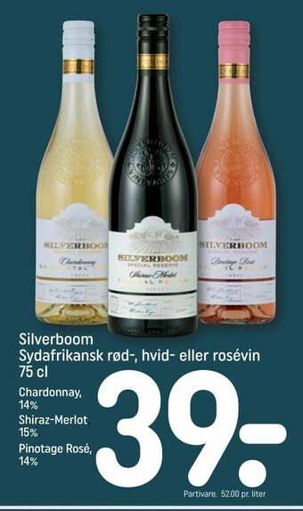 REMA 1000 Silverboom Sydafrikansk rød-, hvid- eller rosévin tilbud