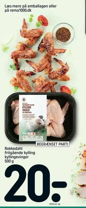 REMA 1000 Rokkedahl fritgående kylling kyllingevinger tilbud