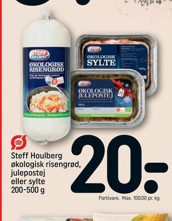 Steff Houlberg økologisk risengrød, julepostej eller sylte