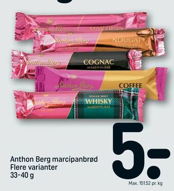 REMA 1000 Anthon Berg marcipanbrød tilbud