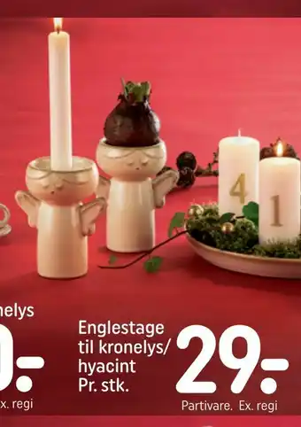 Englestage til kronelys/ hyacint