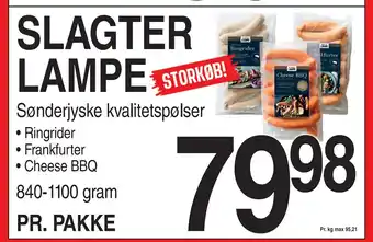 ABC Lavpris SLAGTER LAMPE tilbud