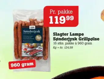 Poetzsch Padborg Slagter Lampe Sønderjysk Grillpølse tilbud