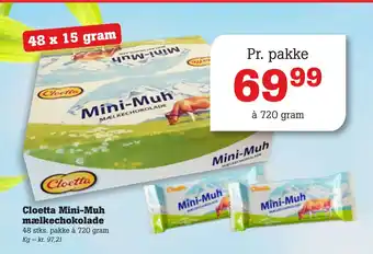 Poetzsch Padborg Cloetta Mini-Muh mælkechokolade tilbud