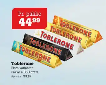 Poetzsch Padborg Toblerone tilbud