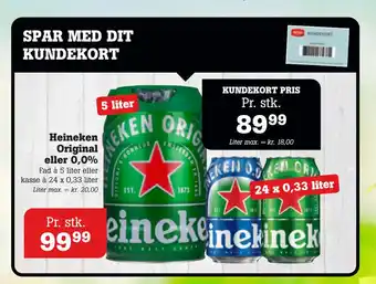 Poetzsch Padborg Heineken Original eller 0,0% tilbud
