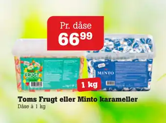 Poetzsch Padborg Toms Frugt eller Minto karameller tilbud