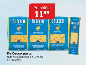 Poetzsch Padborg De Cecco pasta tilbud
