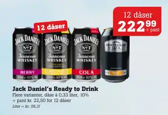 Poetzsch Padborg Jack Daniel’s Ready to Drink tilbud